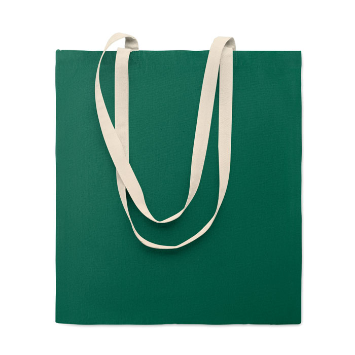 Tote bag en coton 140 g/m² promotionnel Zevra Colour Vert foncé